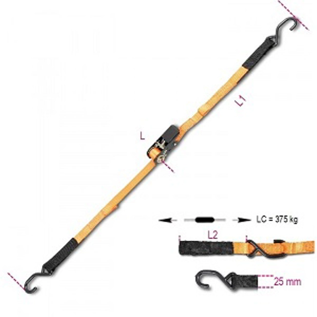 Vendita online Cricchetto con ganci da 3 mt. art.8188CG2